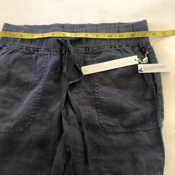 Caslon Woman’s Linen Joggers in Grey Ebony Size XXSmall Petite - Picture 12 of 16